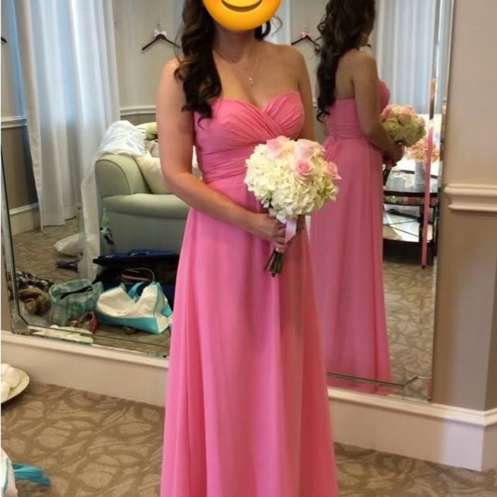 Pretty Maids Pink Strapless Sweetheart Gown